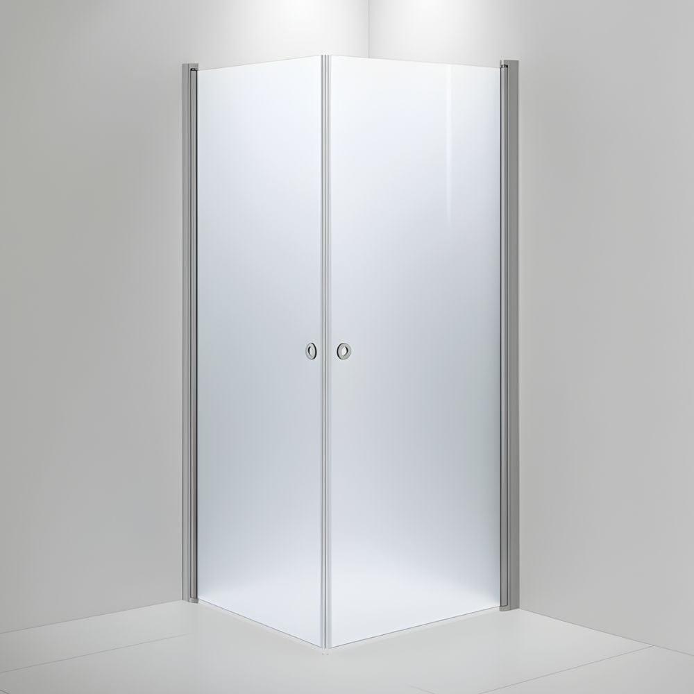 INR Dusjhjørne LINC ANGEL Måltilpasset Matt aluminium / Måltilpasset / Frostet glass INR Iconic Nordic Rooms Dusjhjørne INR-51210900