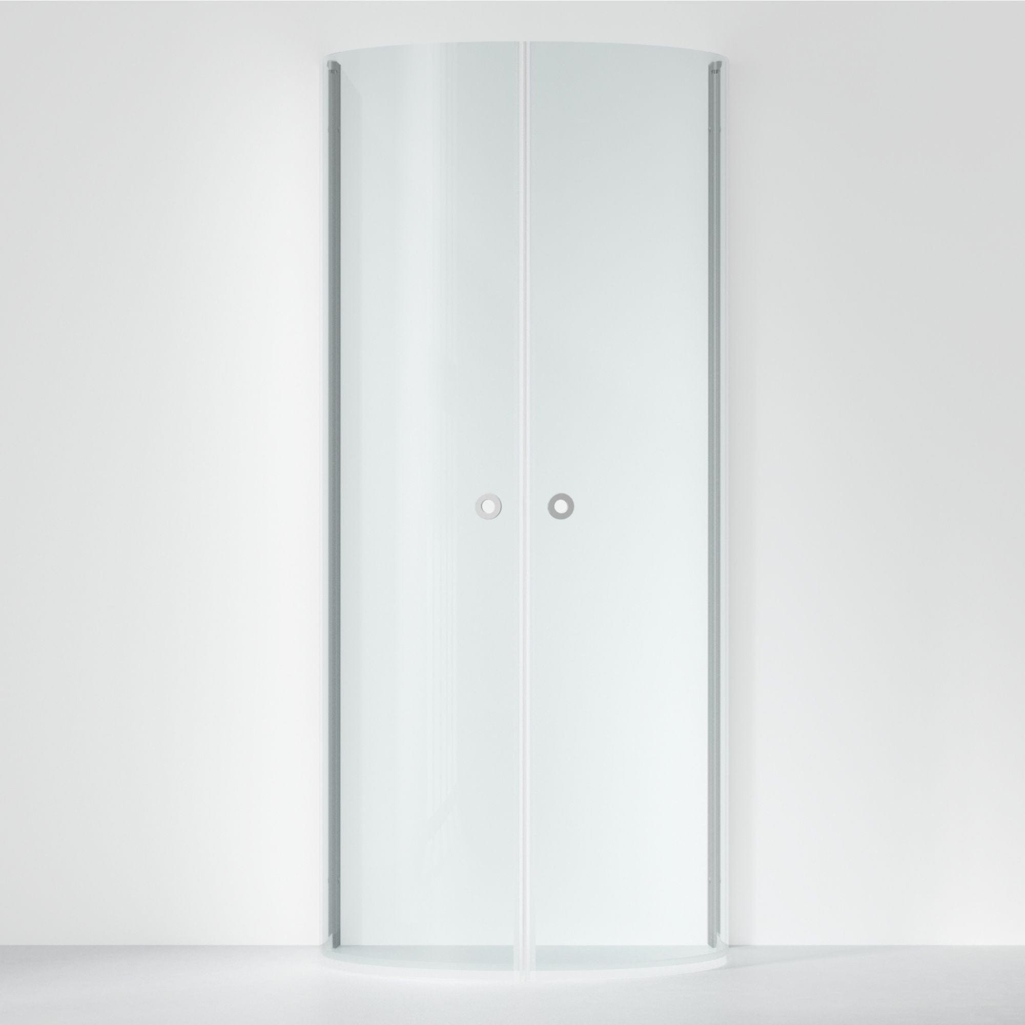 INR Dusjhjørne LINC Monument B93xD78cm Matt aluminium / 93x78cm / Klart glass INR Iconic Nordic Rooms Dusjhjørne INR-56102998