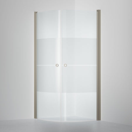 INR Dusjhjørne LINC NIAGARA Frostet / Streak Glass