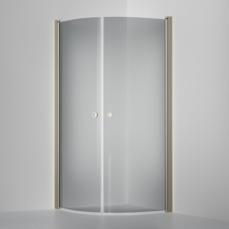 INR Dusjhjørne LINC NIAGARA Grått Glass