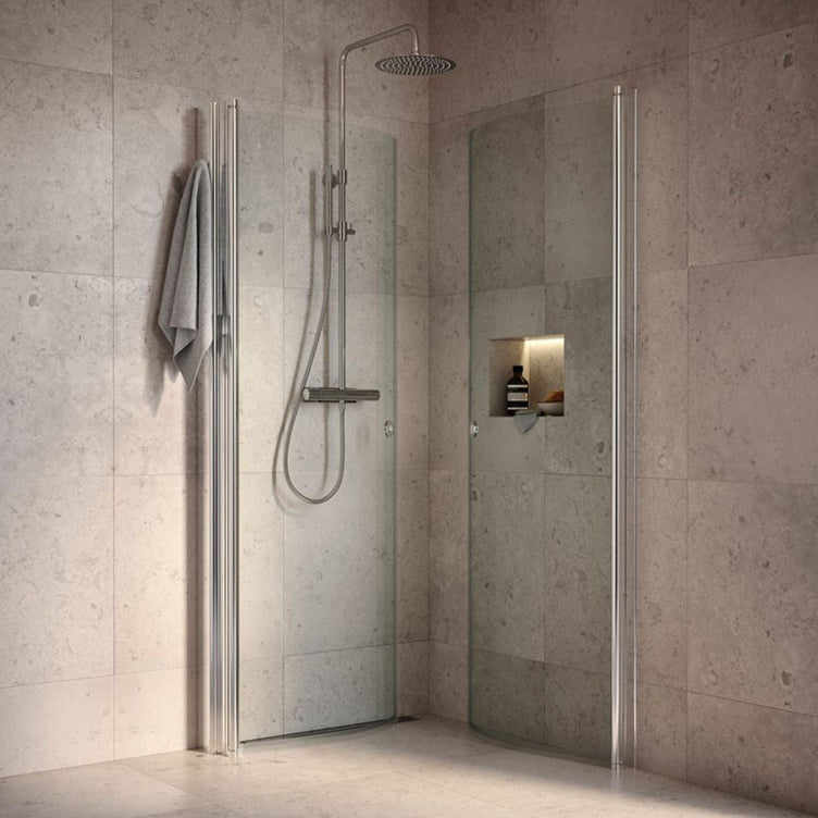 INR Dusjhjørne LINC NIAGARA Klart Glass,Timeless