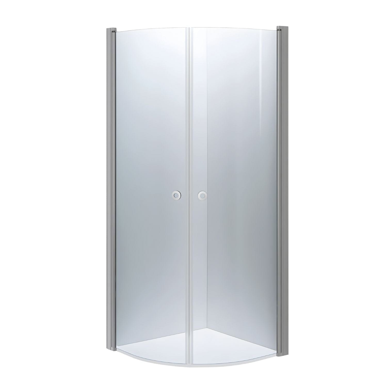 INR Dusjhjørne LINC NIAGARA Klart Glass,Timeless Matt aluminium / 80x80cm / Klart glass INR Iconic Nordic Rooms Dusjhjørne INR-56002988