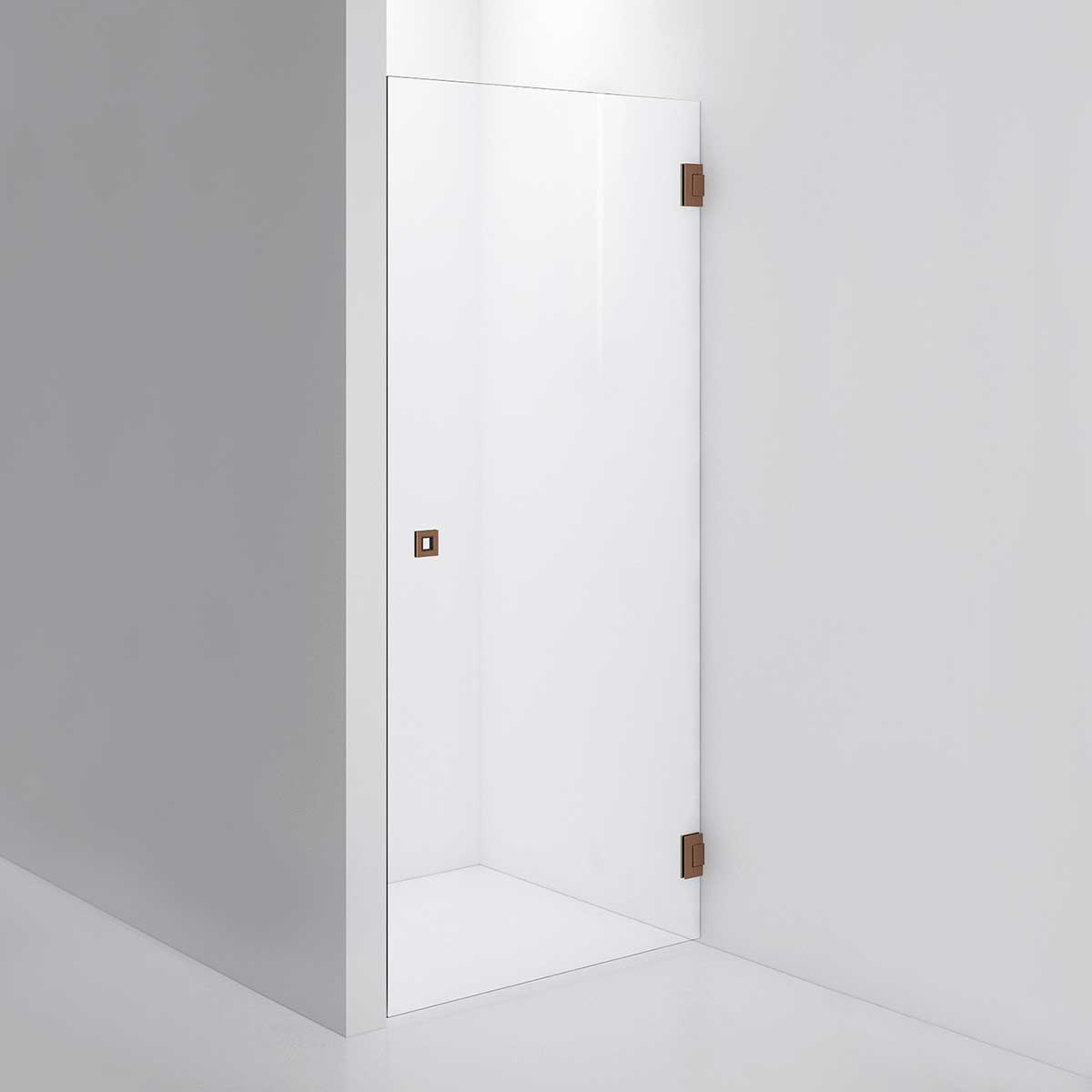 INR Dusjnisje ARC 2 Måltilpasset Brushed bronze / Måltilpasset / Opal klart glass INR Iconic Nordic Rooms Dusjnisje INR-10212600