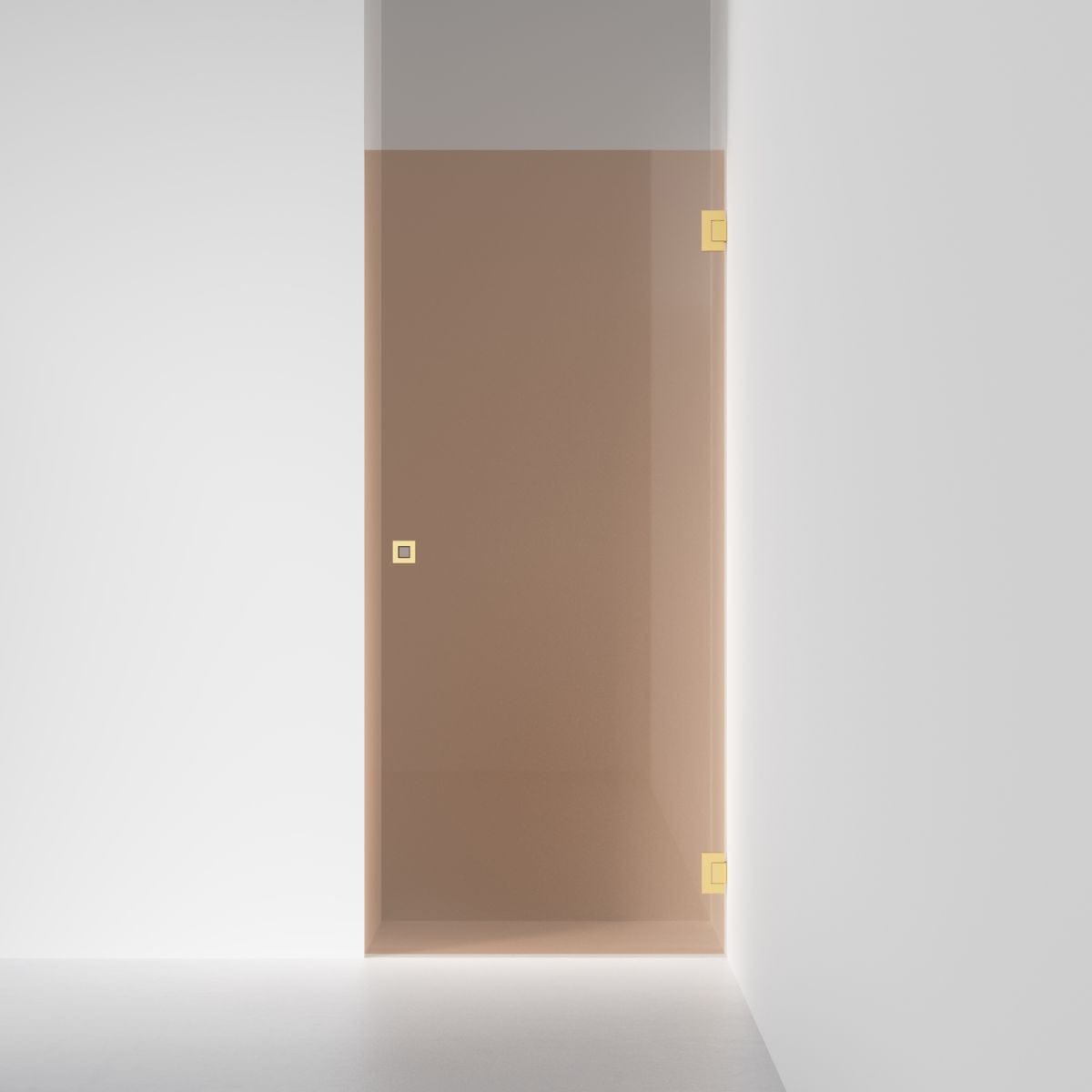 INR Dusjnisje ARC 2 Original Måltilpasset Brushed brass / Måltilpasset / Bronse glass INR Iconic Nordic Rooms Dusjnisje INR-10242800