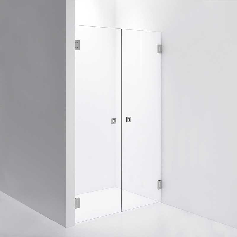 INR Dusjnisje ARC 3 Måltilpasset Brushed stainless / Måltilpasset / Opal klart glass INR Iconic Nordic Rooms Dusjnisje INR-10312400