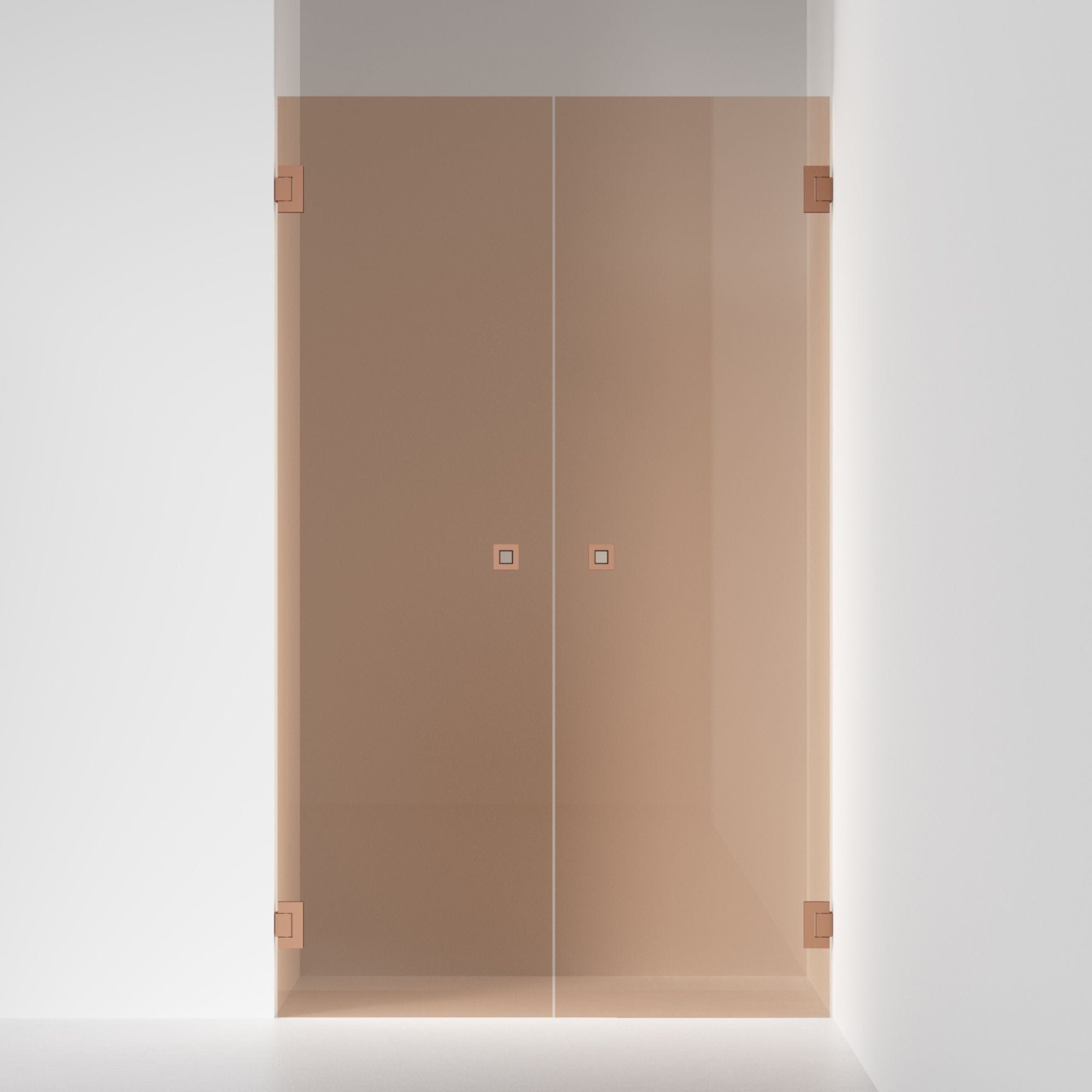 INR Dusjnisje ARC 3 Original Måltilpasset Brushed bronze / Måltilpasset / Bronse glass INR Iconic Nordic Rooms Dusjnisje INR-10342600