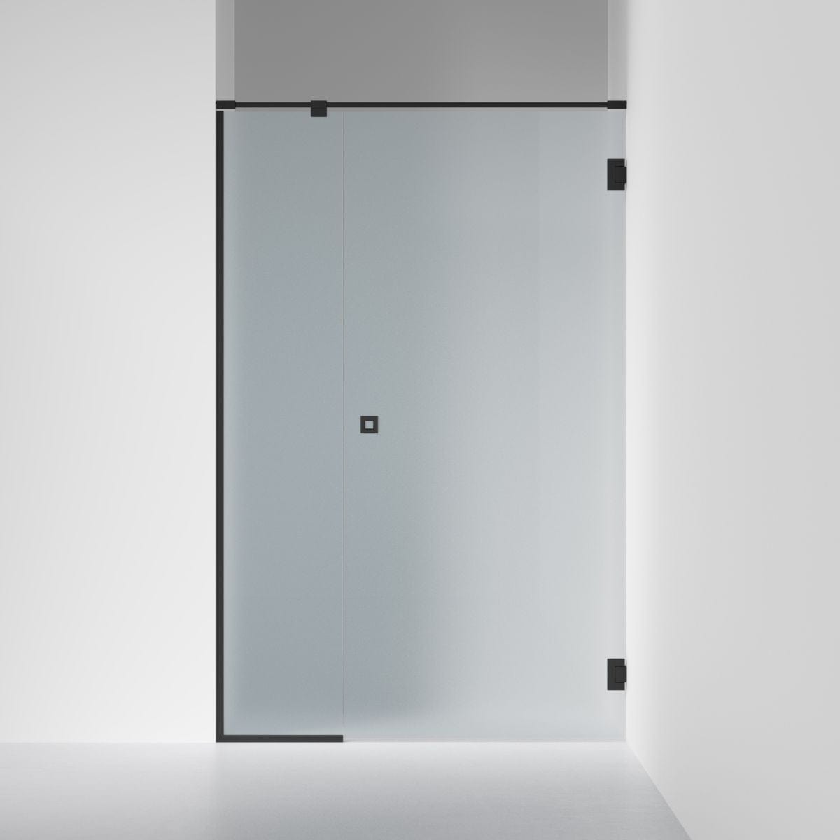 INR Dusjnisje ARC 4 Frame Måltilpasset Svart matt / Måltilpasset / Frostet glass INR Iconic Nordic Rooms Dusjnisje INR-104110100