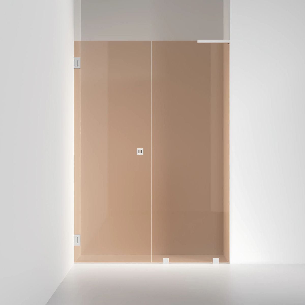 INR Dusjnisje ARC 4 Original Måltilpasset Bronse glass / Måltilpasset - venstre / Brushed stainless INR Iconic Nordic Rooms Dusjnisje INR-104242400