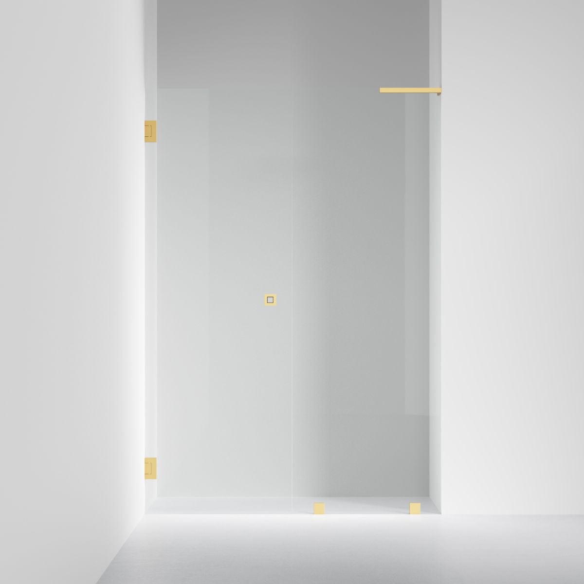 INR Dusjnisje ARC 4 Original Måltilpasset Opal klart glass / Måltilpasset - venstre / Brushed brass INR Iconic Nordic Rooms Dusjnisje INR-104212800