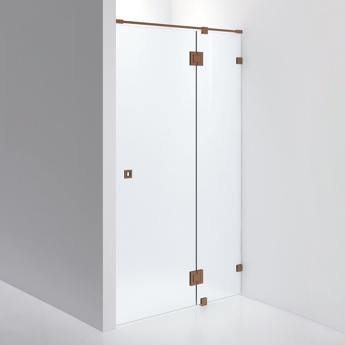 INR Dusjnisje ARC 5 Måltilpasset Brushed bronze / Måltilpasset / Frostet glass INR Iconic Nordic Rooms Dusjnisje INR-10510600