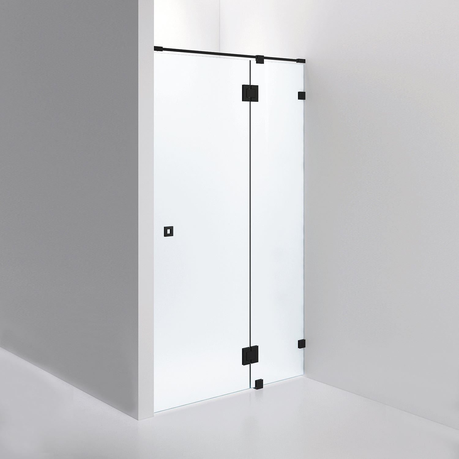 INR Dusjnisje ARC 5 Måltilpasset Svart matt / Måltilpasset / Frostet glass INR Iconic Nordic Rooms Dusjnisje INR-10510100