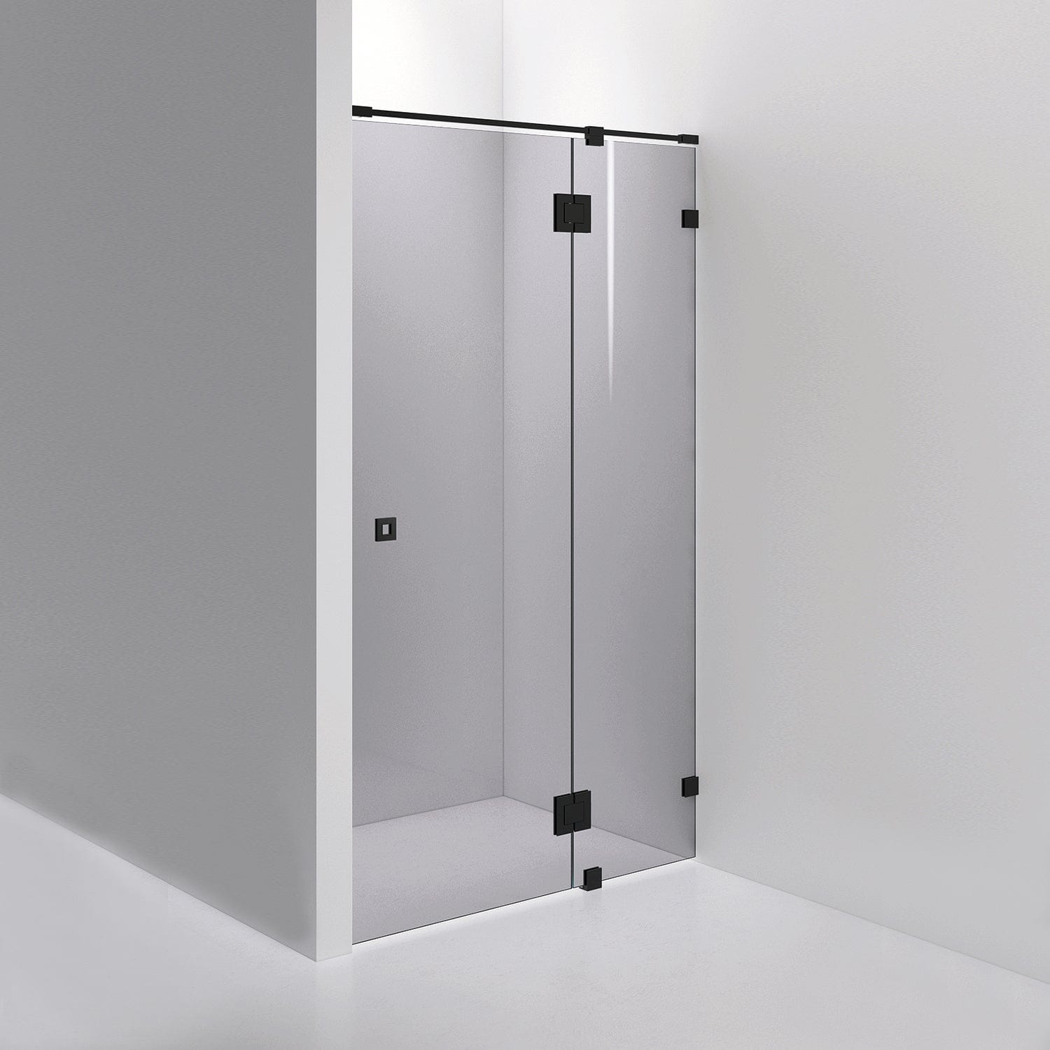 INR Dusjnisje ARC 5 Måltilpasset Svart matt / Måltilpasset / Grått glass INR Iconic Nordic Rooms Dusjnisje INR-10503100