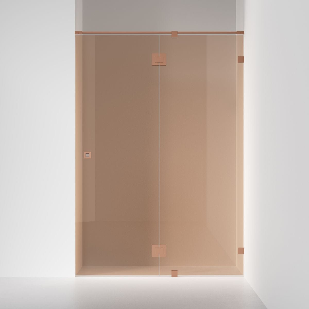 INR Dusjnisje ARC 5 Original Måltilpasset Brushed bronze / Måltilpasset / Bronse glass INR Iconic Nordic Rooms Dusjnisje INR-10542600