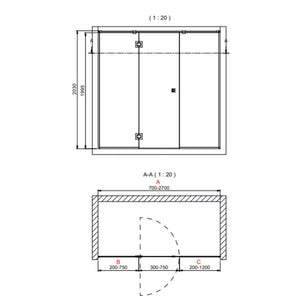 INR Dusjnisje ARC 7 Frame Måltilpasset