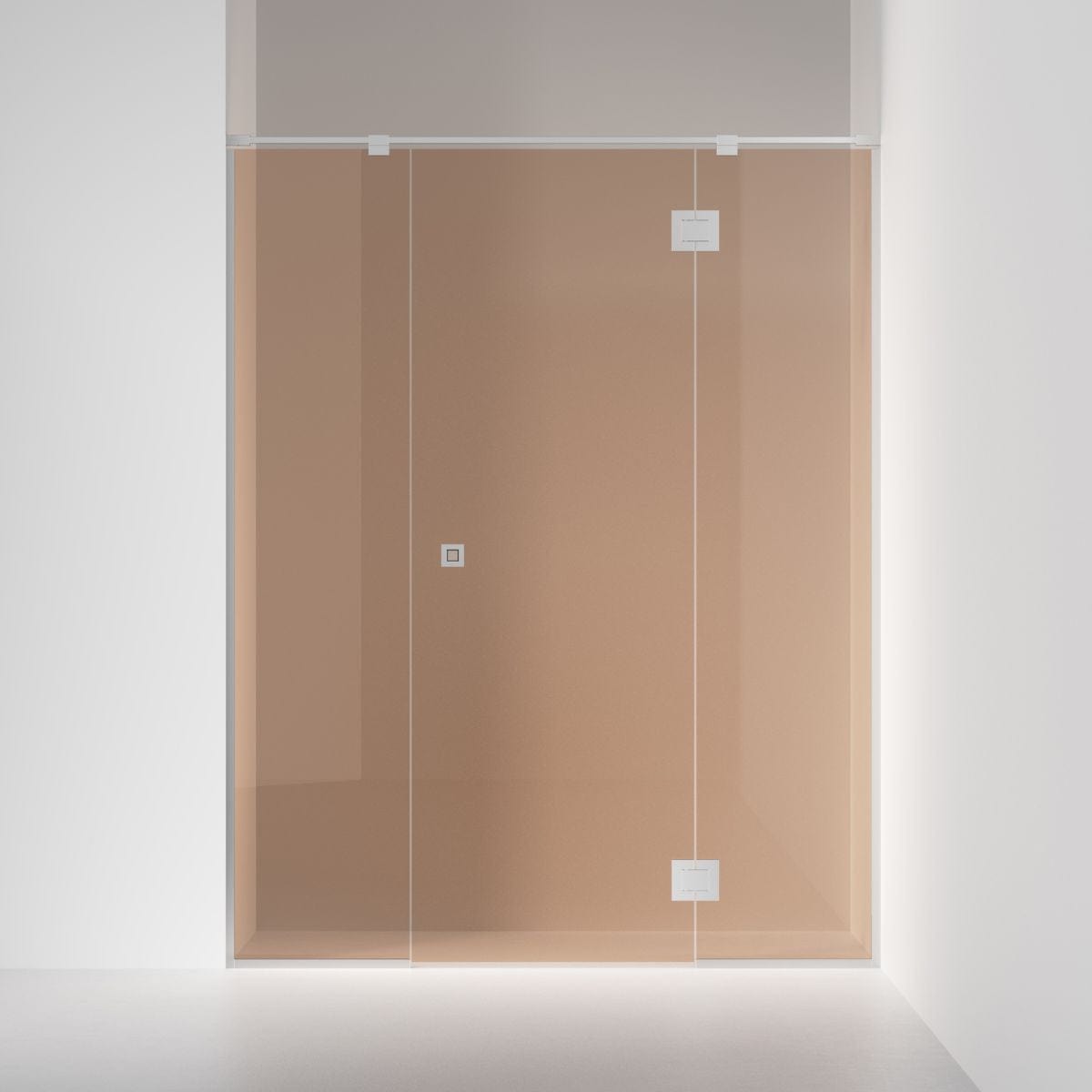 INR Dusjnisje ARC 7 Frame Måltilpasset Krom / Måltilpasset / Bronse glass INR Iconic Nordic Rooms Dusjnisje INR-107142300