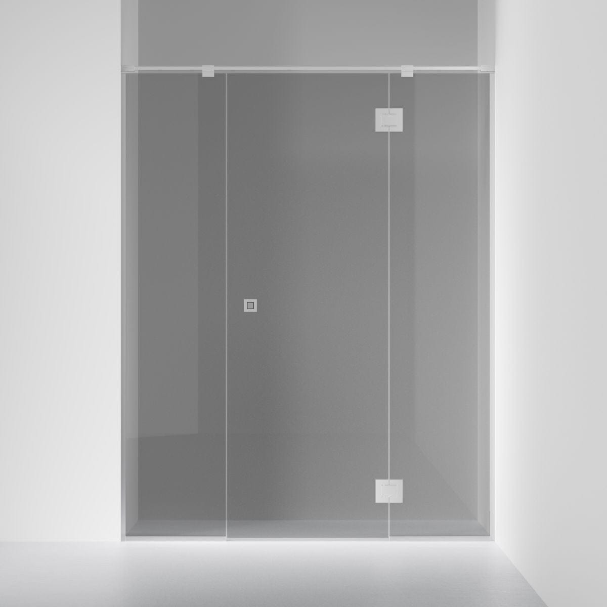 INR Dusjnisje ARC 7 Frame Måltilpasset Krom / Måltilpasset / Grått glass INR Iconic Nordic Rooms Dusjnisje INR-107103300