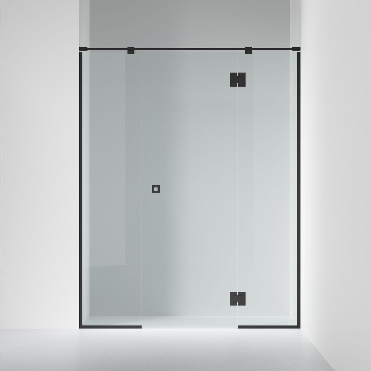 INR Dusjnisje ARC 7 Frame Måltilpasset Svart matt / Måltilpasset / Klart glass INR Iconic Nordic Rooms Dusjnisje INR-107102100