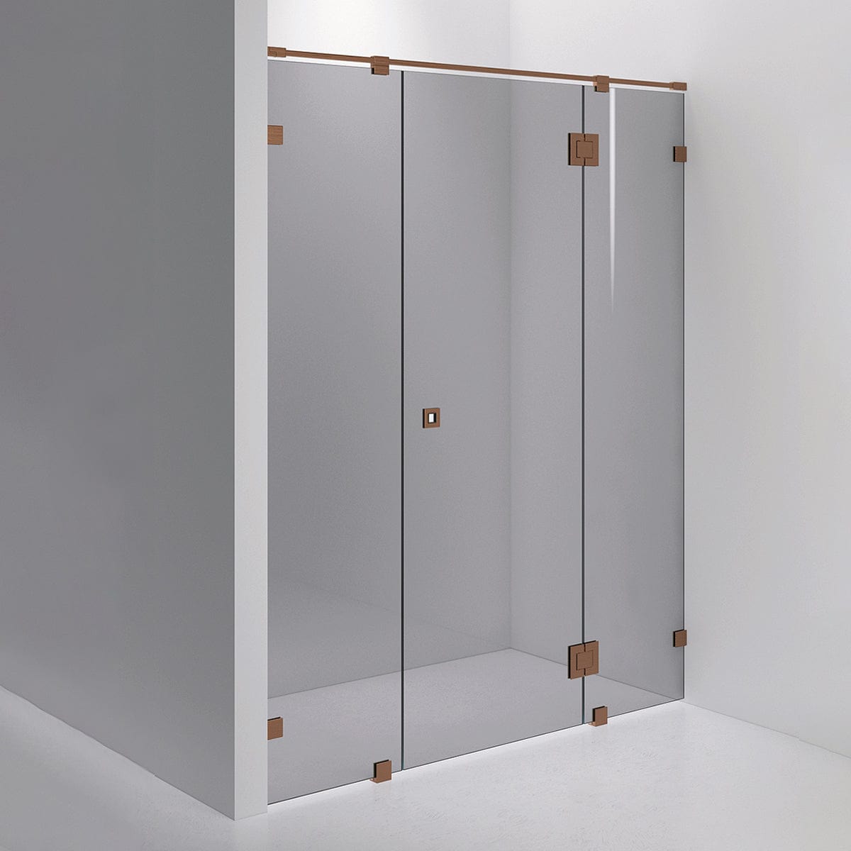 INR Dusjnisje ARC 7 Måltilpasset Brushed bronze / Måltilpasset / Grått glass INR Iconic Nordic Rooms Dusjnisje INR-10703600