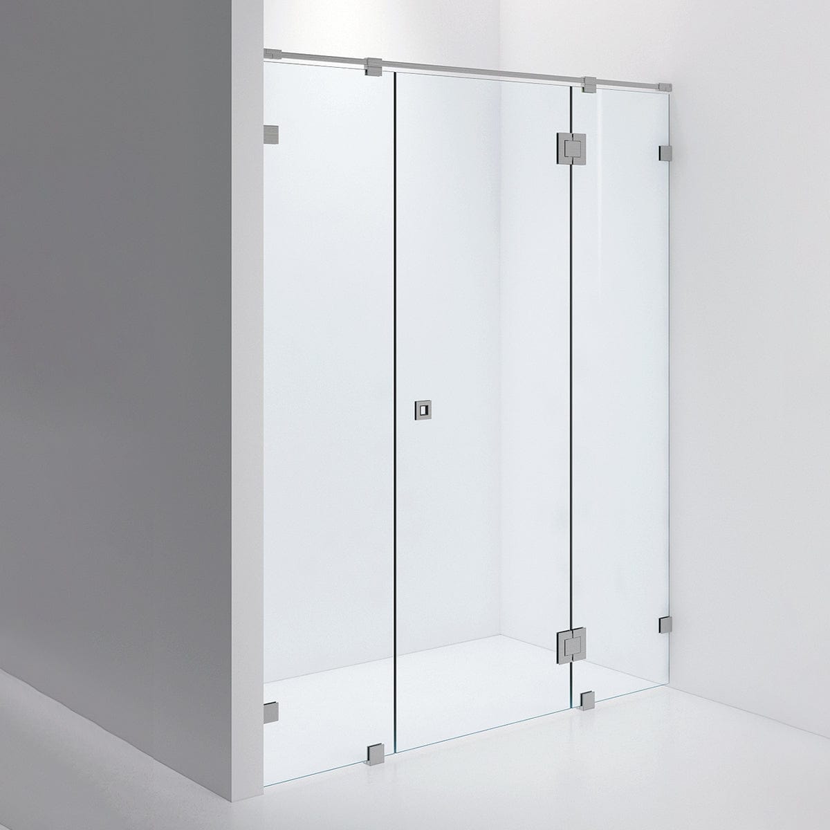 INR Dusjnisje ARC 7 Måltilpasset Brushed stainless / Måltilpasset / Klart glass INR Iconic Nordic Rooms Dusjnisje INR-10702400