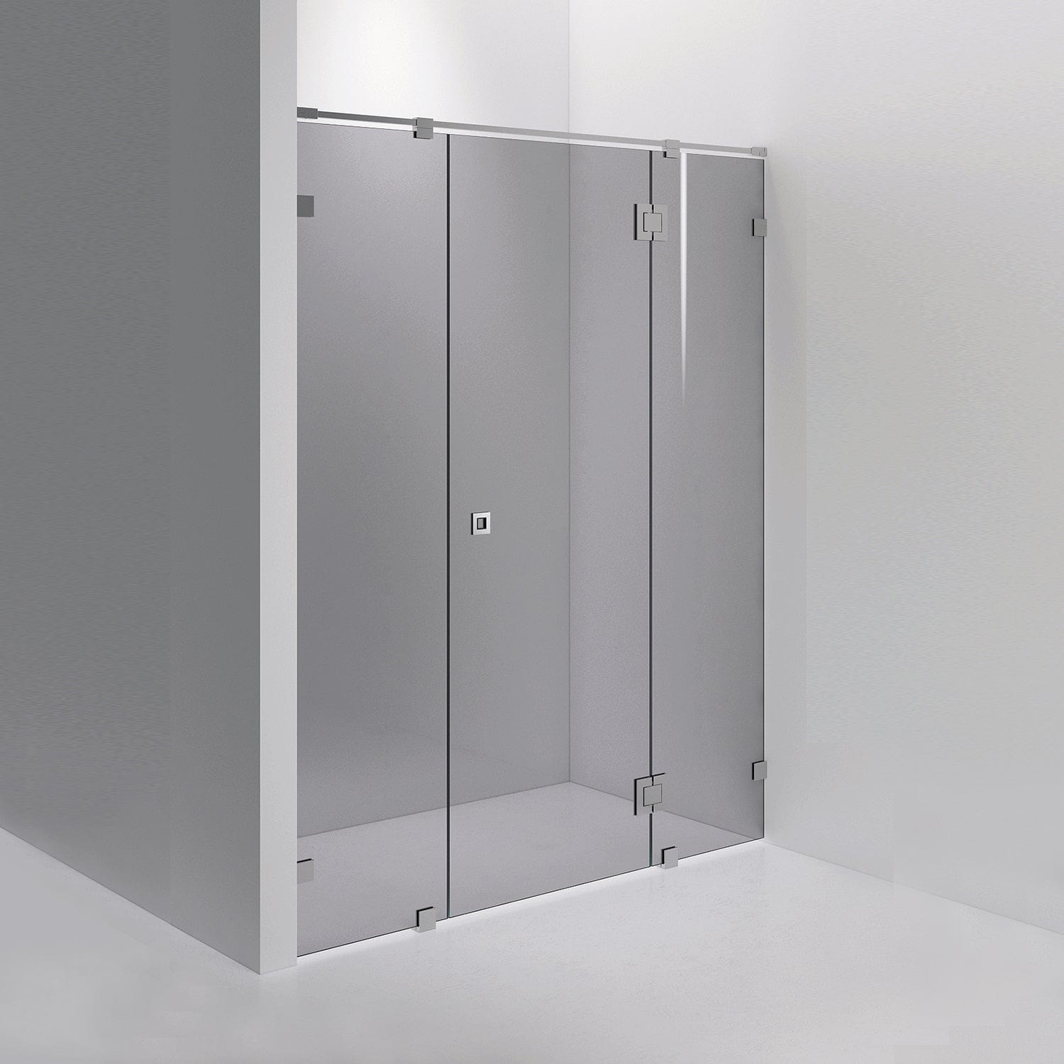 INR Dusjnisje ARC 7 Måltilpasset Krom / Måltilpasset / Grått glass INR Iconic Nordic Rooms Dusjnisje INR-10703500