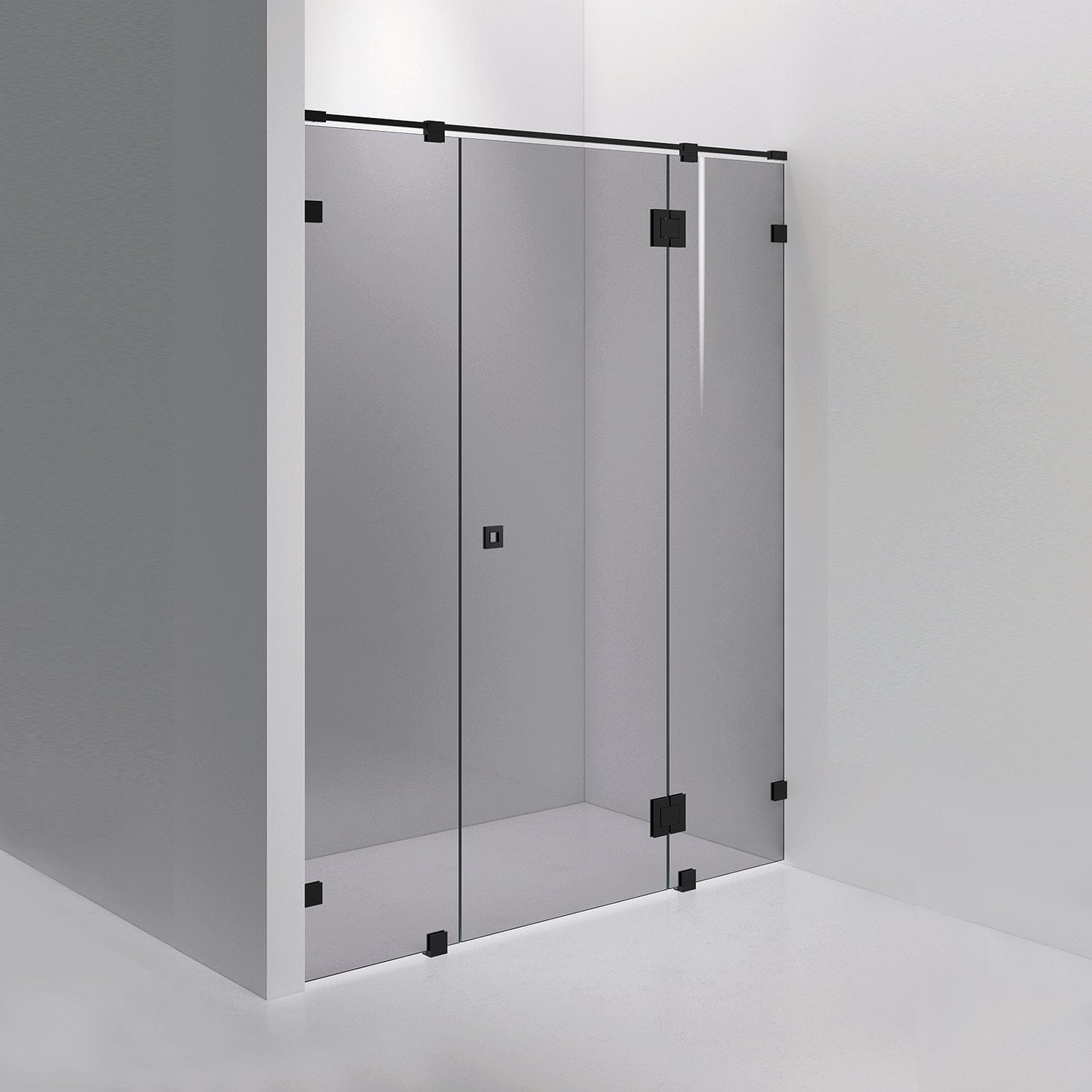 INR Dusjnisje ARC 7 Måltilpasset Svart matt / Måltilpasset / Grått glass INR Iconic Nordic Rooms Dusjnisje INR-10703100