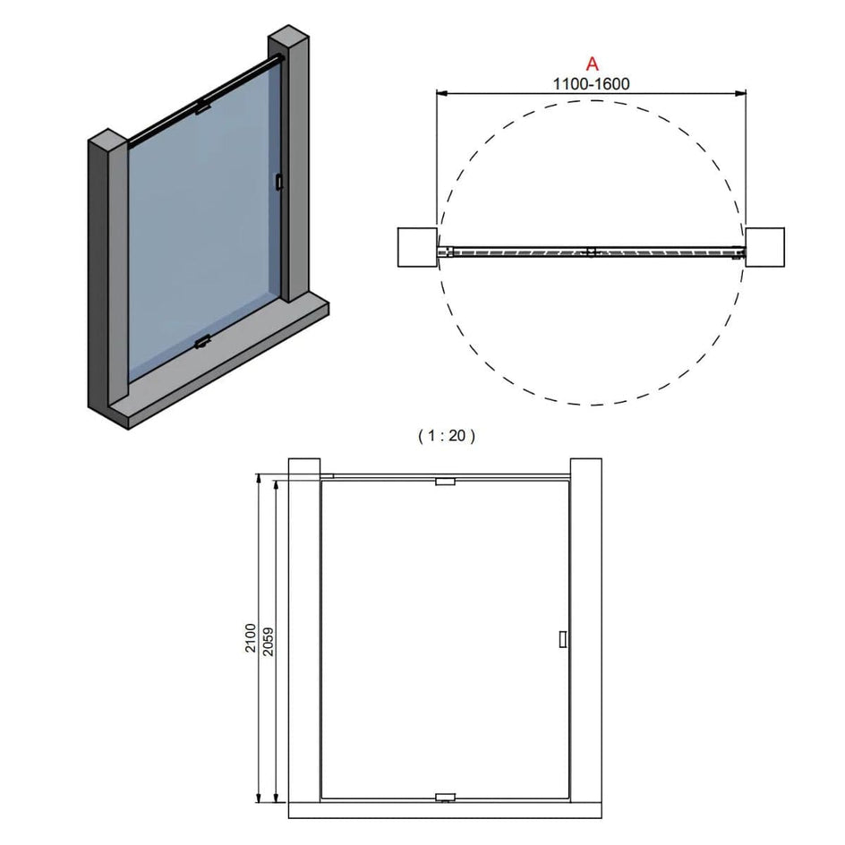 INR Dusjnisje EPIC 1 Måltilpasset INR Iconic Nordic Rooms Dusjnisje