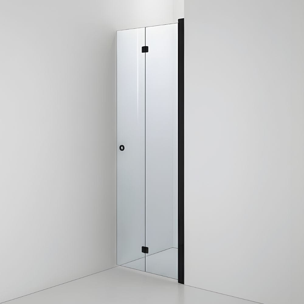 INR Dusjnisje LINC 2 Flex Standardmål Svart matt / 80cm / Høyre hengslet INR Iconic Nordic Rooms Dusjnisje INR-502202180