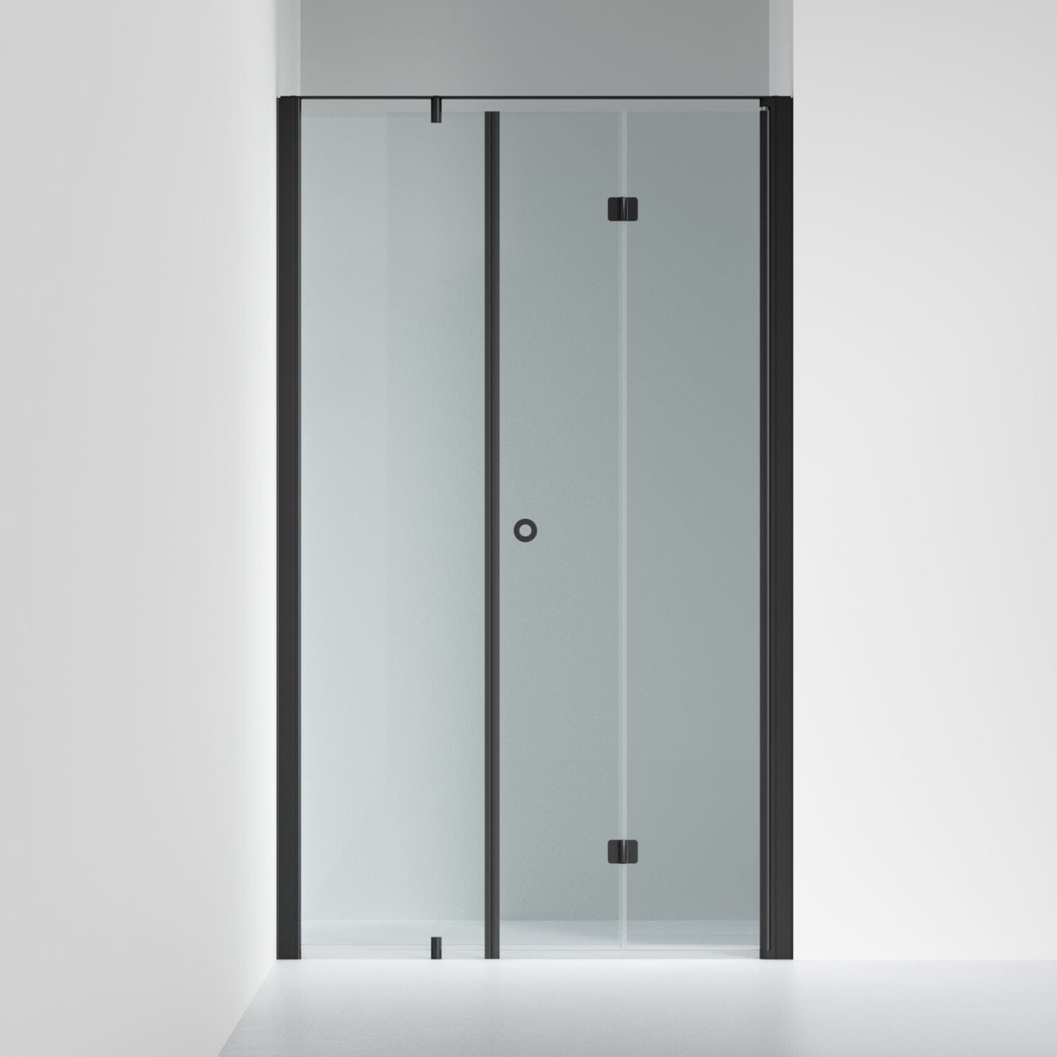 INR Dusjnisje LINC 4 Flex Måltilpasset Svart matt / Måltilpasset - høyre / Klart glass INR Iconic Nordic Rooms Dusjnisje INR-504402100