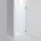 INR Dusjvegg ARC 19 Måltilpasset Brushed brass / Måltilpasset / Klart glass INR Iconic Nordic Rooms Dusjvegg INR-11902800