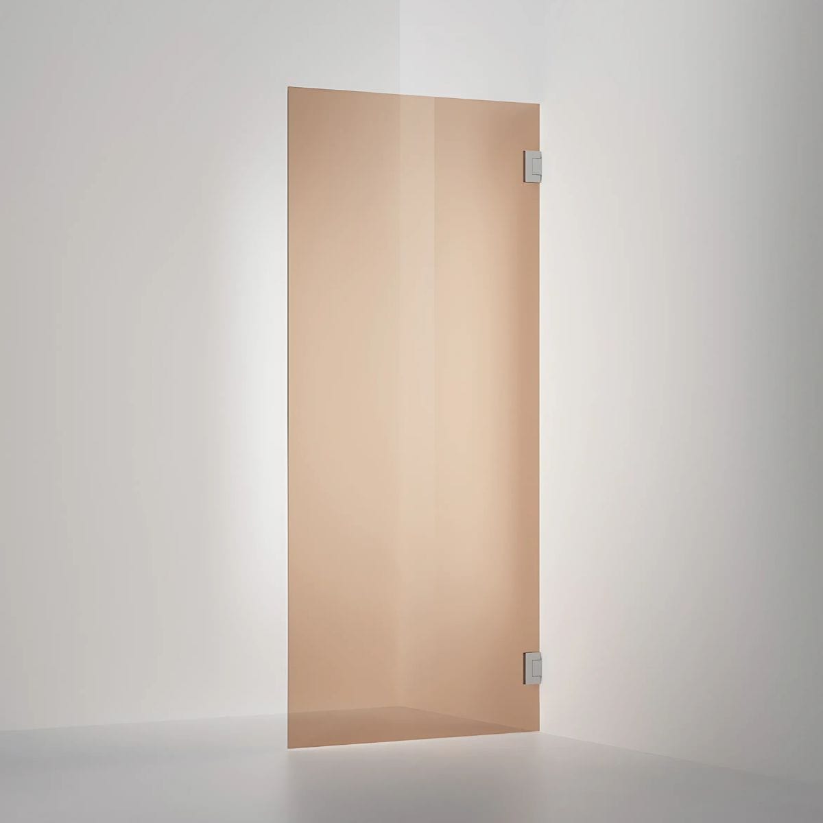 INR Dusjvegg ARC 19 Original Måltilpasset Brushed stainless / Måltilpasset / Bronse glass INR Iconic Nordic Rooms Dusjdør INR-11942400