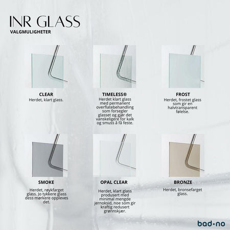 INR Dusjvegg ARC 20 Frame Måltilpasset