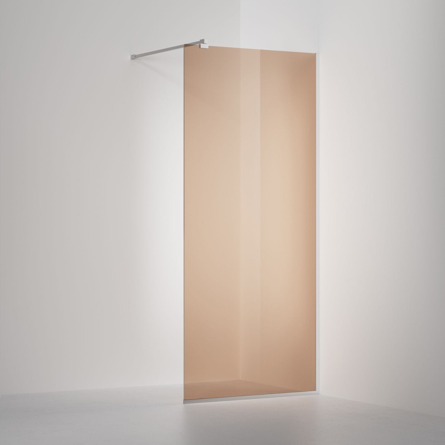 INR Dusjvegg ARC 20 Frame Måltilpasset Krom / Måltilpasset / Bronse glass INR Iconic Nordic Rooms Dusjvegg INR-120242300