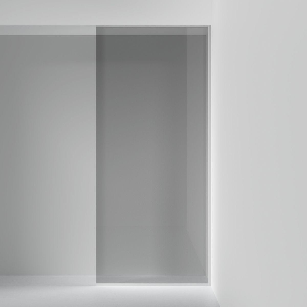 INR Dusjvegg ARC 20 Frame XL Måltilpasset Krom / Måltilpasset / Grått glass INR Iconic Nordic Rooms Dusjvegg INR-120303300