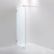 INR Dusjvegg ARC 20 Original Krom / 80cm / Klart glass INR Iconic Nordic Rooms Dusjvegg INR-12002580