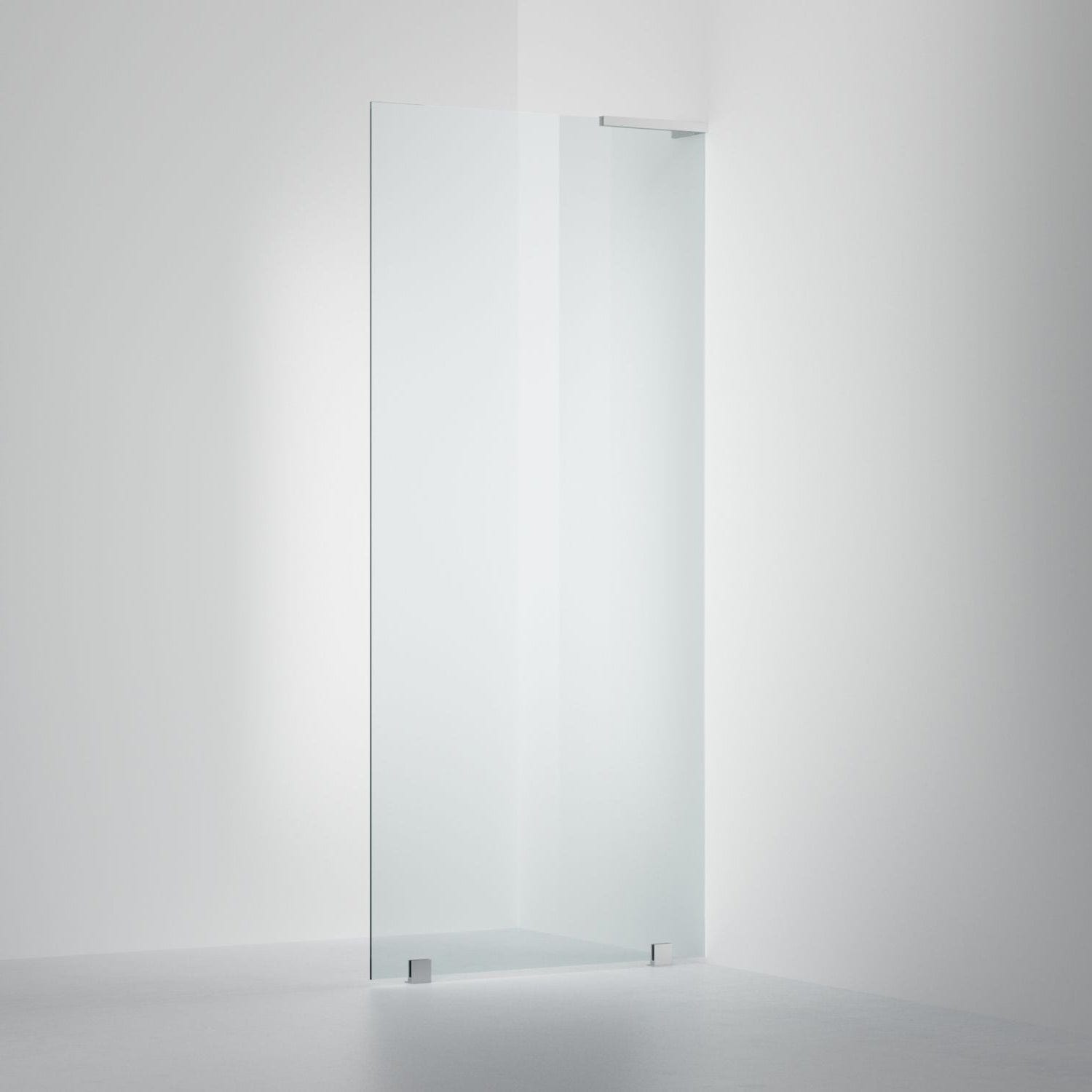 INR Dusjvegg ARC 20 Original Skjermvegg Måltilpasset Krom / Måltilpasset - høyre / Klart glass INR Iconic Nordic Rooms Dusjvegg INR-120502500