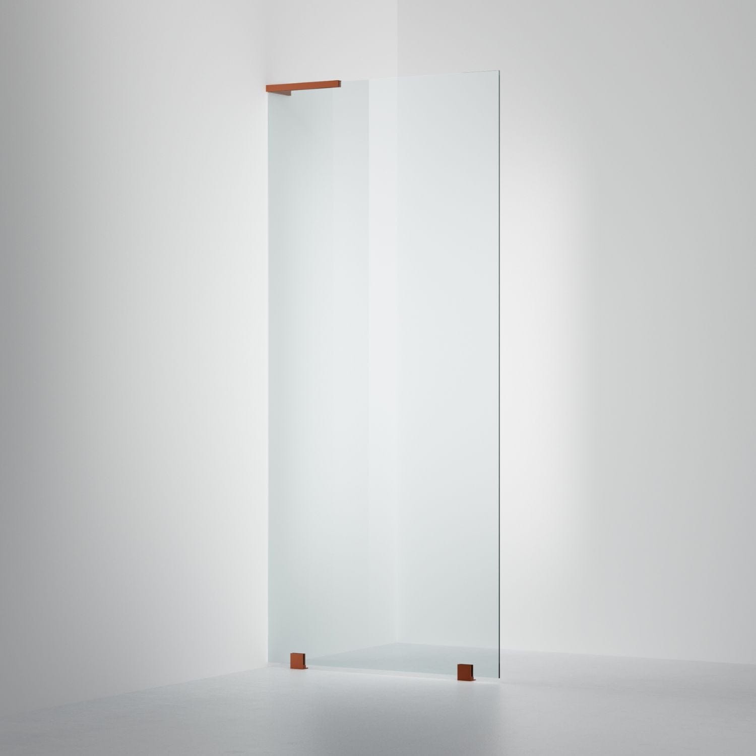 INR Iconic Nordic Rooms Dusjvegg ARC 20 Original Skjermvegg Standardmål Brushed Bronze / 80cm Venstre Klart Glass