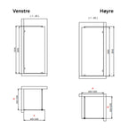 INR Dusjvegg ARC 20 Original Skjermvegg Standardmål