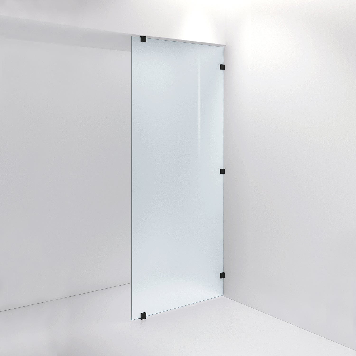 INR Dusjvegg ARC 20 Plus Måltilpasset Svart matt / Måltilpasset / Frostet glass INR Iconic Nordic Rooms Dusjvegg INR-120110100