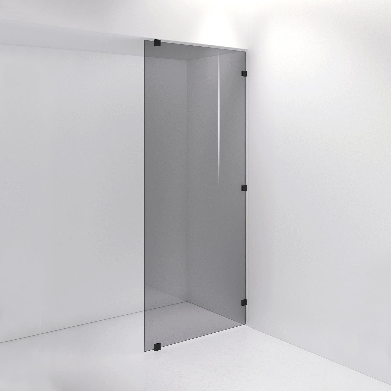INR Dusjvegg ARC 20 Plus Måltilpasset Svart matt / Måltilpasset / Grått glass INR Iconic Nordic Rooms Dusjvegg INR-120103100