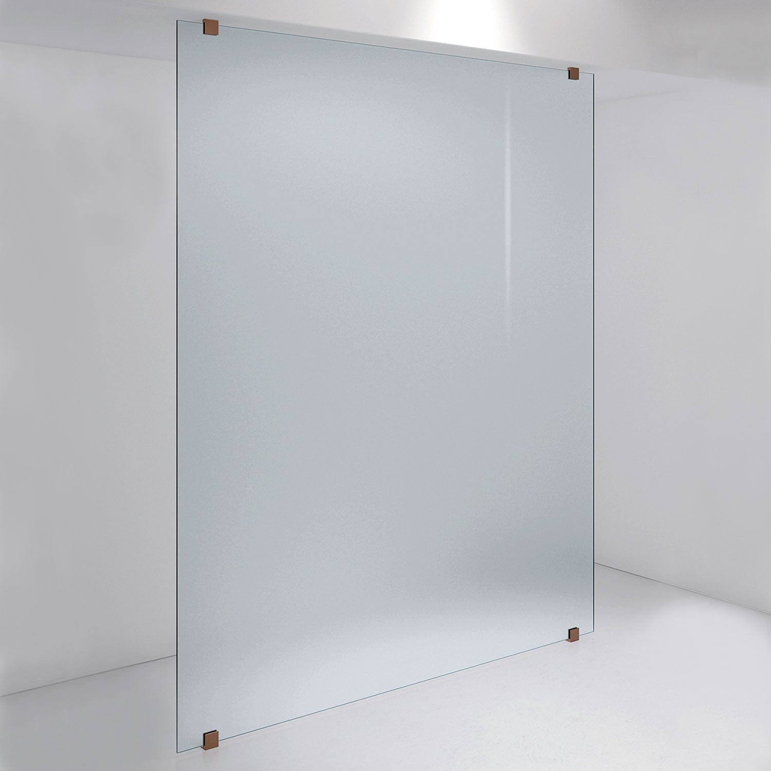 INR Dusjvegg ARC 43 Plus Måltilpasset Brushed bronze / Måltilpasset / Frostet glass INR Iconic Nordic Rooms Dusjvegg INR-143110600