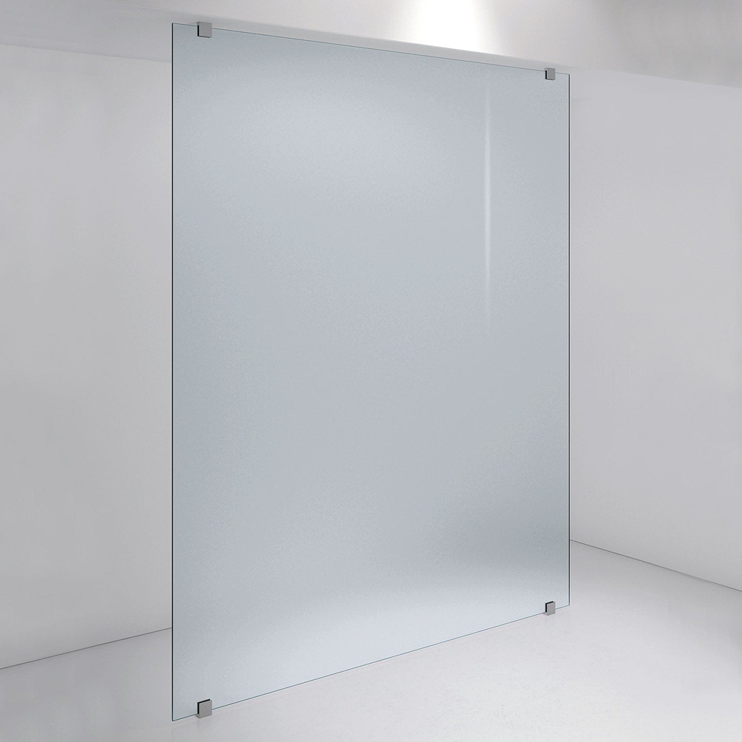 INR Dusjvegg ARC 43 Plus Måltilpasset Brushed stainless / Måltilpasset / Frostet glass INR Iconic Nordic Rooms Dusjvegg INR-143110400