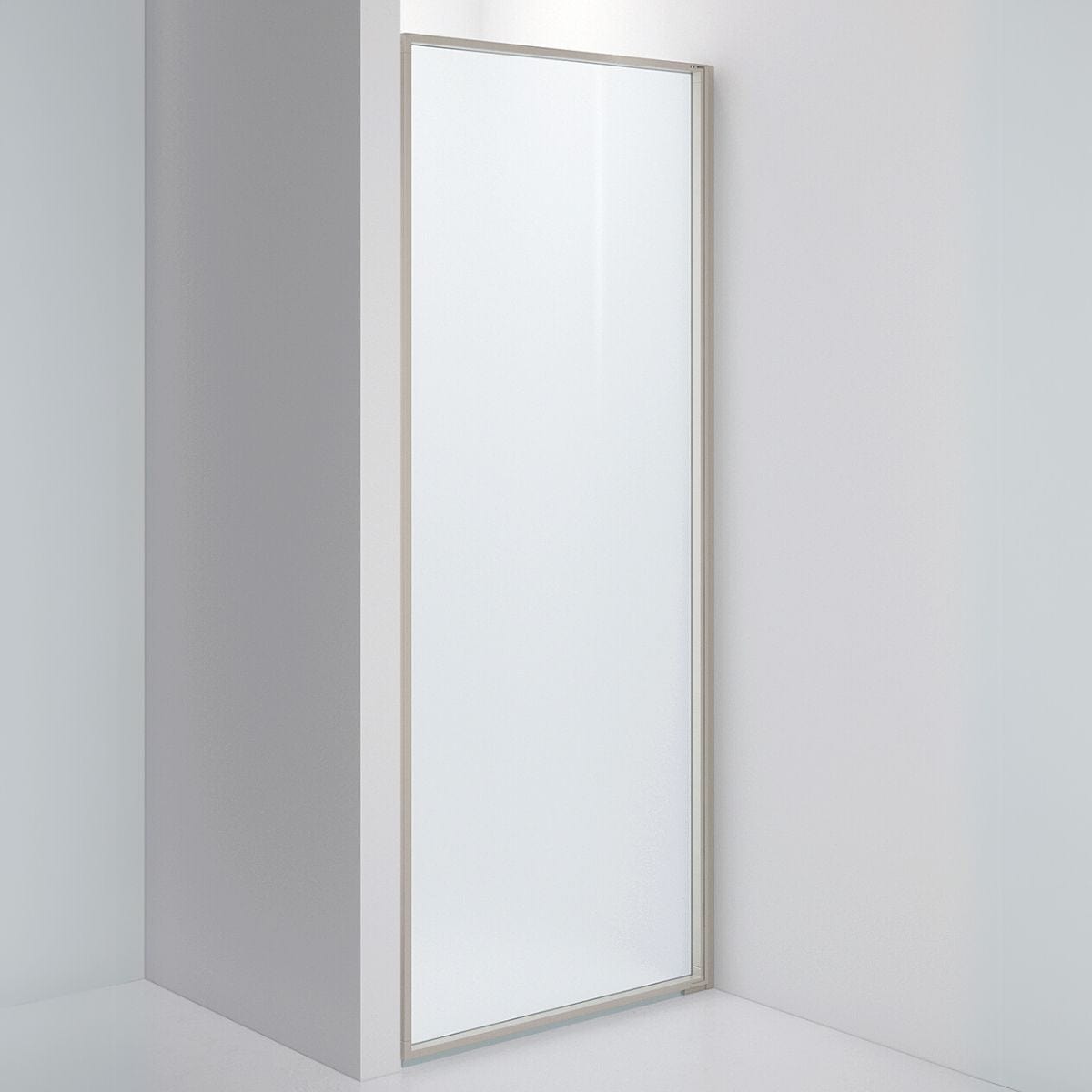 INR Dusjvegg EDGE 2 Måltilpasset - høyre / Stone / Frostet glass INR Iconic Nordic Rooms Dusjvegg INR-202210400