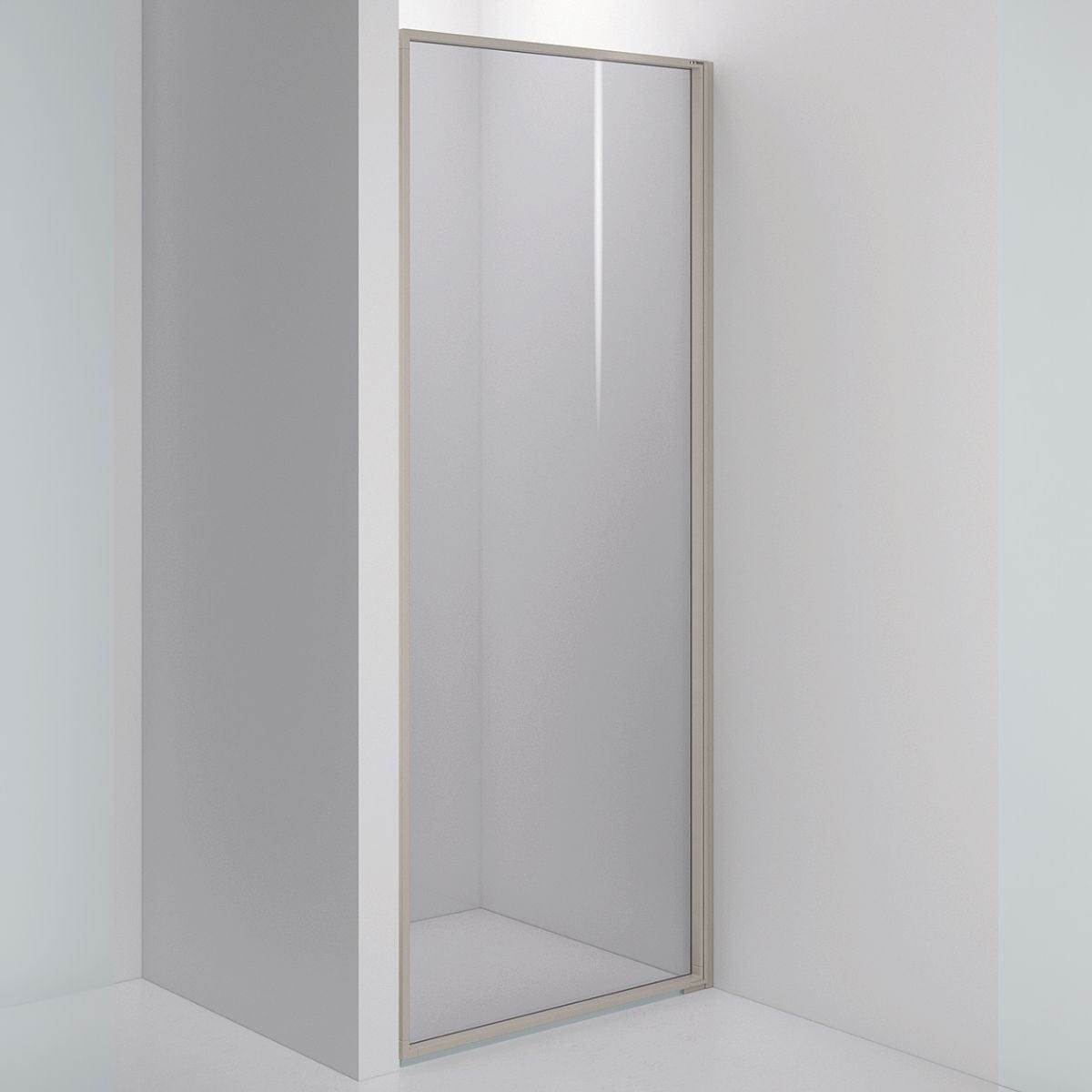 INR Dusjvegg EDGE 2 Måltilpasset - høyre / Stone / Grått glass INR Iconic Nordic Rooms Dusjvegg INR-202203400