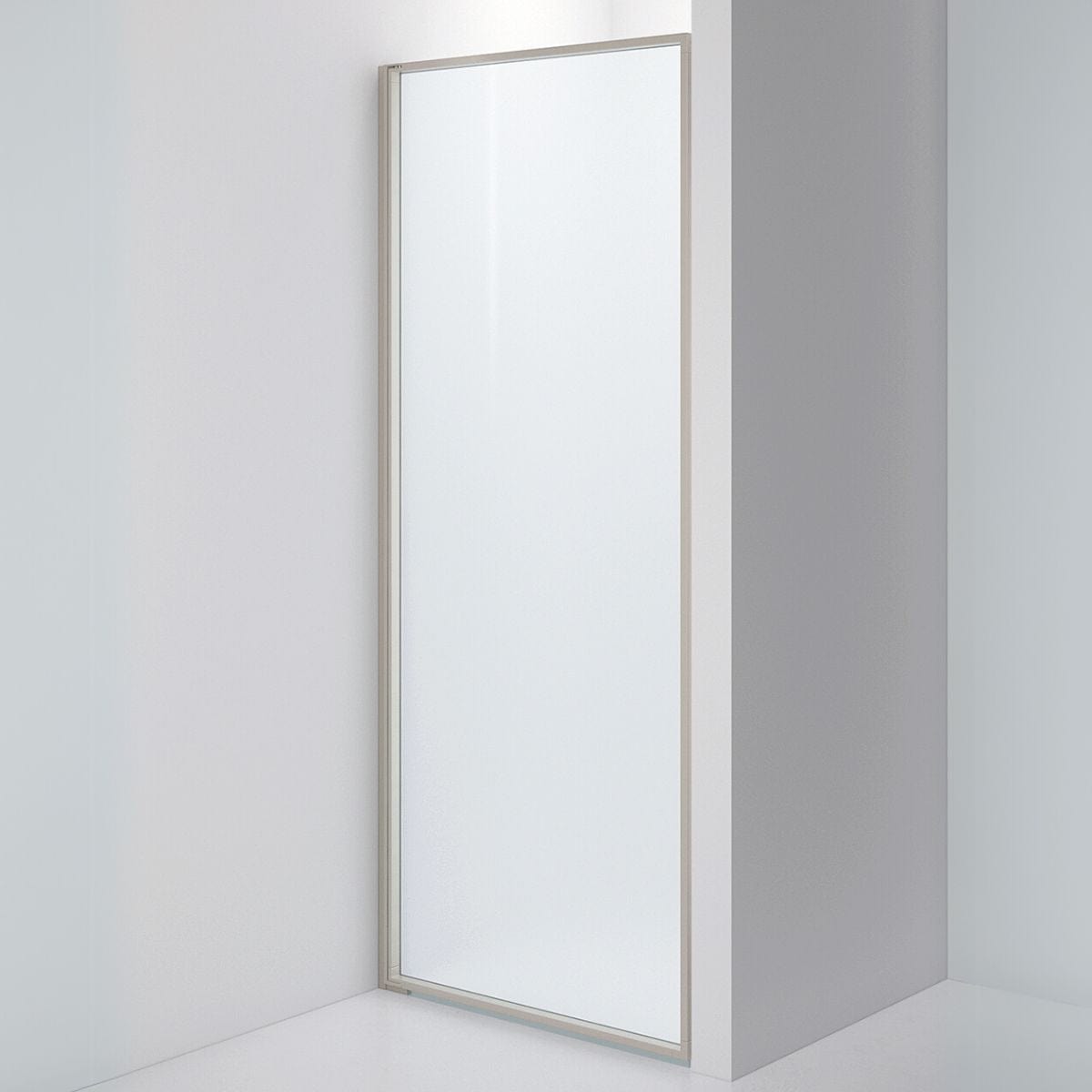 INR Dusjvegg EDGE 2 Måltilpasset - venstre / Stone / Frostet glass INR Iconic Nordic Rooms Dusjvegg INR-202110400