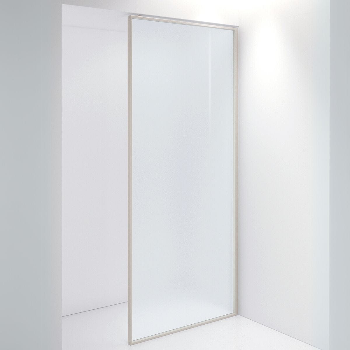 INR Dusjvegg EDGE 20 Plus 900 mm / Stone / Frostet glass INR Iconic Nordic Rooms Dusjvegg