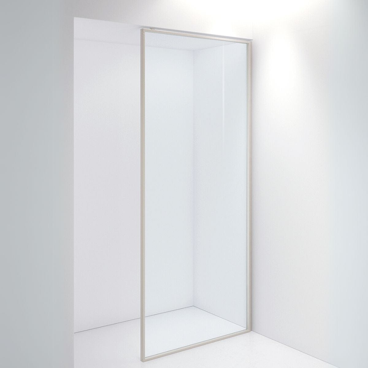 INR Dusjvegg EDGE 20 Plus 900 mm / Stone / Klart glass INR Iconic Nordic Rooms Dusjvegg