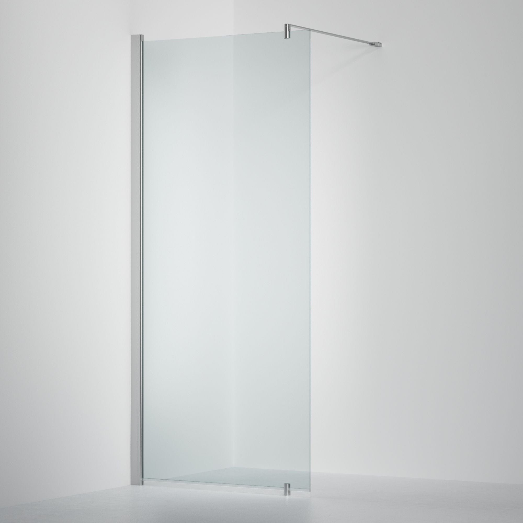 INR Dusjvegg LINC 20 Original Måltilpasset Krom / Måltilpasset - venstre / Timeless klart glass INR Iconic Nordic Rooms Dusjvegg INR-520111300