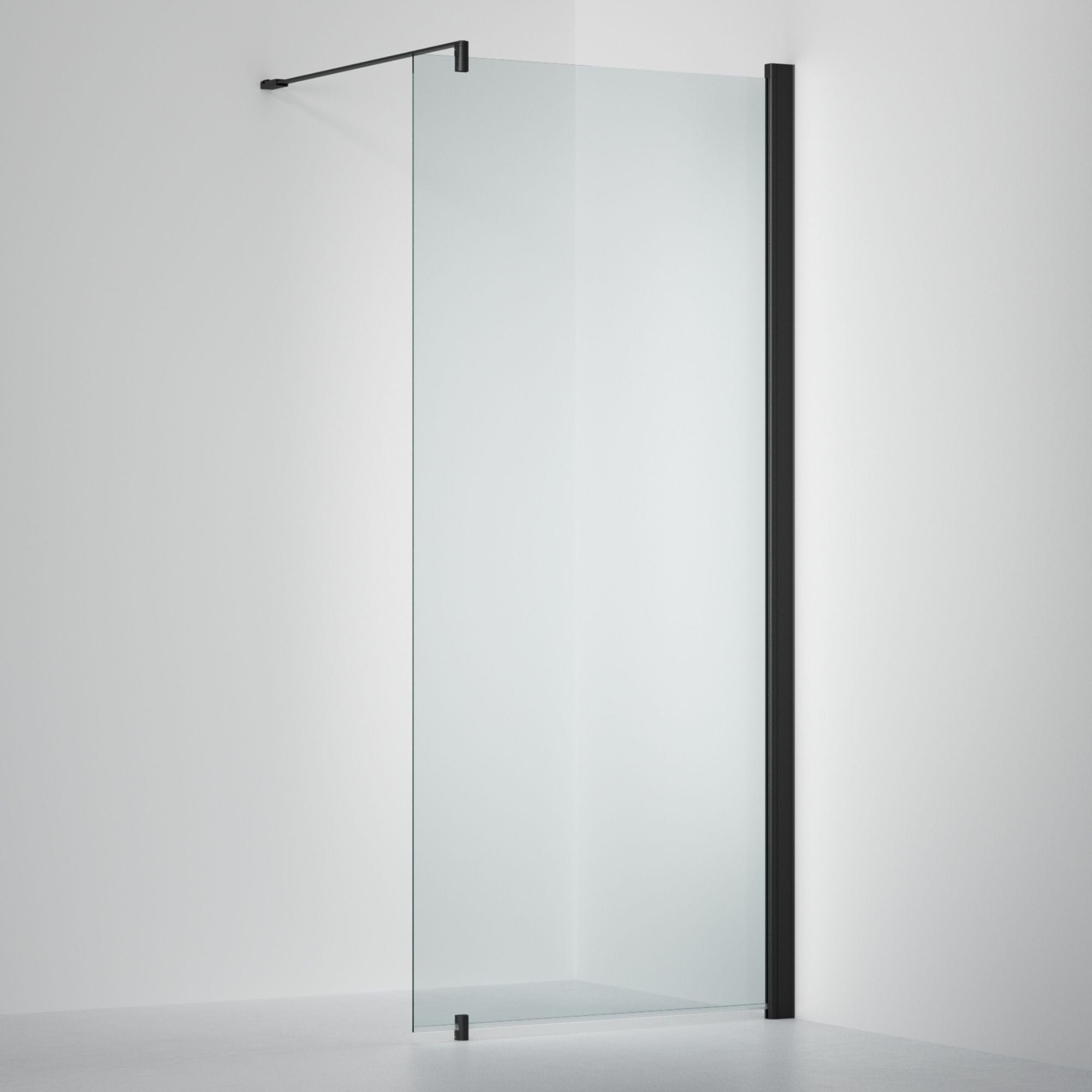 INR Dusjvegg LINC 20 Original Måltilpasset Svart matt / Måltilpasset - høyre / Timeless klart glass INR Iconic Nordic Rooms Dusjvegg INR-520211100