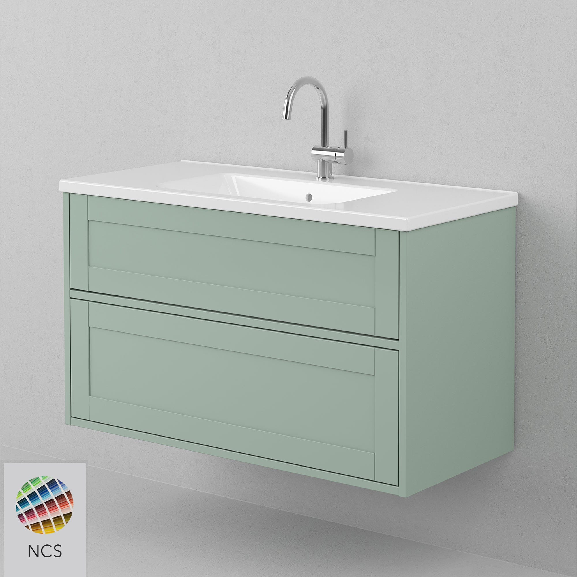 INR GRAND Classic Servantskap 2 Skuffer H570xD450mm NCS farge / 100cm INR Iconic Nordic Rooms Servantskap INR-335066