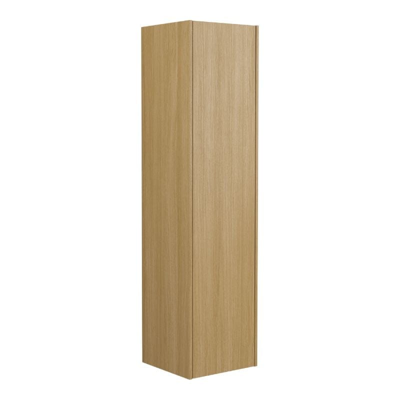 INR GRAND Solid Høyskap 4 Hyller 2 Skuffer, B400xH1600xD380mm Natural oak / Høyre hengslet INR Iconic Nordic Rooms Høyskap bad INR-354234H